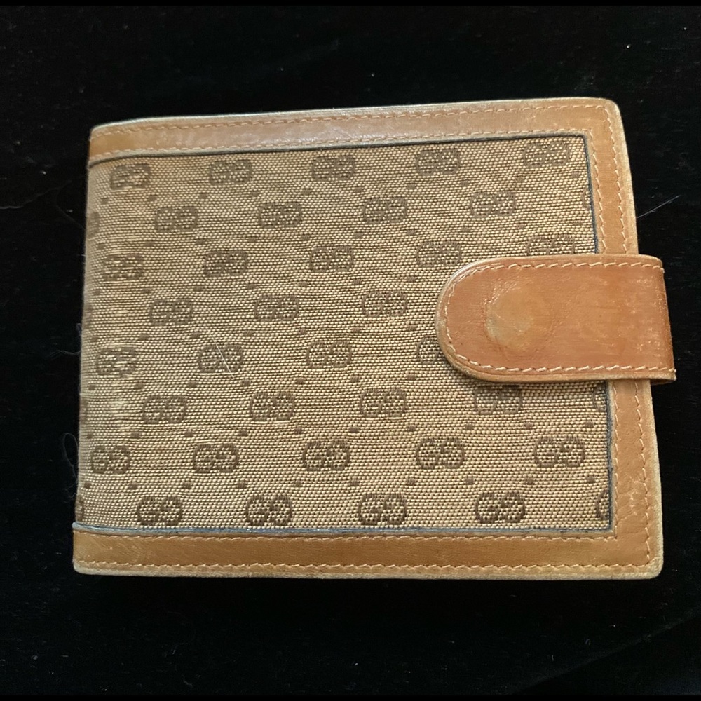 Gucci tan Credit Card Case tan Leather